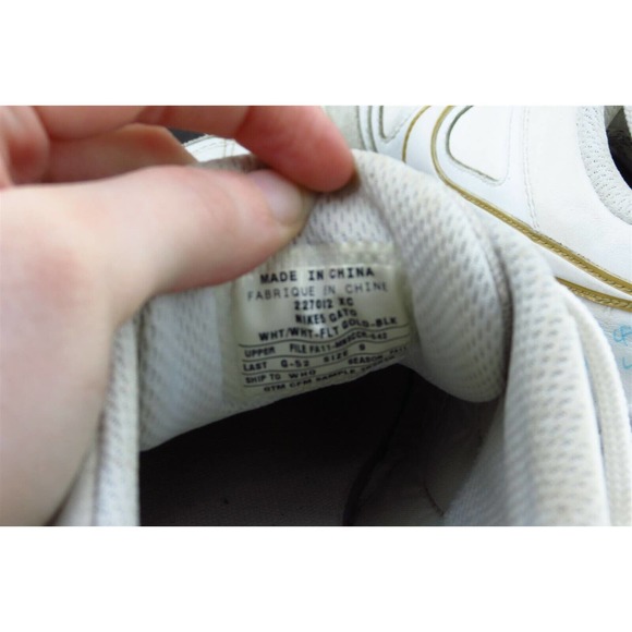 Nike Women Size 9 M Off White Running Synthetic 227082 - Picture 8 of 10